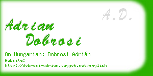 adrian dobrosi business card